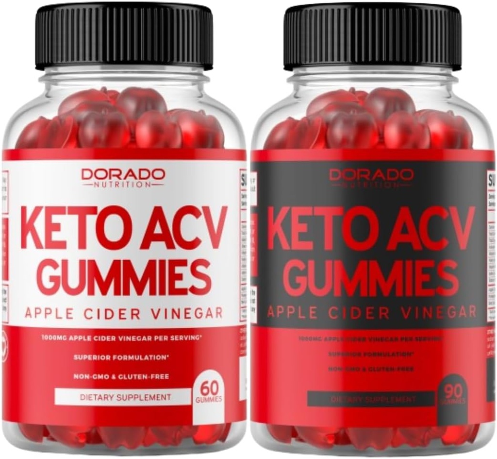 Keto ACV Gummies (60 Count) und Keto ACV Gummies (90 Count) für Weight Loss Advanced Formula (1000mg) unterstützen Gesunde Verdauung & Stoffwechsel - Delicious Apple Flavor, Non-GMO, Vegan & Made in USA