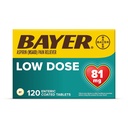 Bayer Aspirin Regimen, 81mg Enteric Coated Tablets, Pain Reliever/Fever Reducer, 120 Count