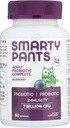 SmartyPants Men's & Women's Probiotic Immunity Gummis: Präbiotika & Probiotika für Verdauungs- und Immununterstützungsergänzung, Glutenfrei, Vegan, Blueberry Flavor, 60 Count (30 Day Supply)