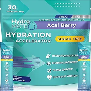 Elektrolyt-Pulver Sugar-Free Hydration Packets Black Cherry HydroMATE 30 Sticks
