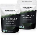 Terrasoul Superfoods Bio Chlorella Pulver (Cracked Cell Walls) - 12 Oz (2 Pack)