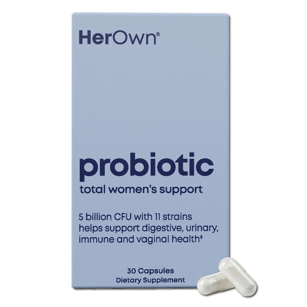 ihre eigenen Probiotika für Frauen, 5 Milliarden CFUs mit Präbiotika, Unterstützt gesunde Verdauung, 11 Strains, Gluten und Soy Free, Vegan, Non-GMO, 30 Kapseln, 30 Servierungen