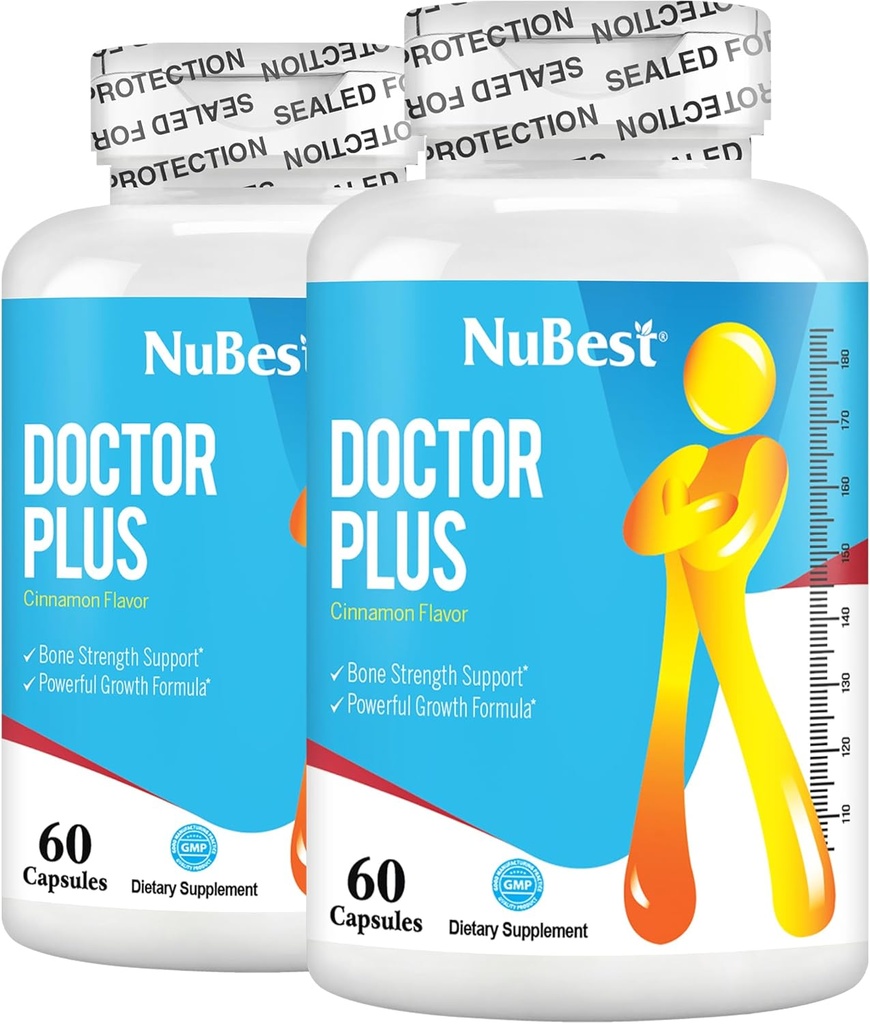 Doctor Plus mit Calcium, Vitamin D3, Vitamin K2 (MK7), Magnesiumkapseln für Knochenstärke, Gesunde Knochen, Immunität, Calcium Max Absorption für Alter 10+ | 120 Kapseln | 2 Monate Versorgung