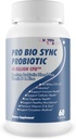 Pro Bio Sync Probiotic 40 Billion CFU - Premium Probiotic Supplement mit Immununterstützung - Helfen Sie Gut Microbiome zu verbessern - Multiple Health Benefits - Unterstützung Verdauung, Cellular Health, Circadian Rhythm