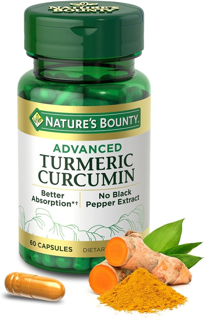Nature's Bounty Advanced Turmeric Curcumin, 60 Graf