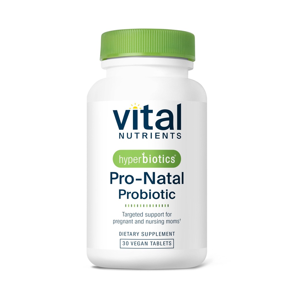 Hyperbiotics Vital Nährstoffe Pro-Natal Prenatal Probiotika für Frauen | Unterstützung für okziale Übelkeit, Bloating, und Gas | Vegan Prägnanz Probiotic für Frauen | Gluten, Dairy, Soy Free | 30 Tabletten