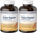 American Health Super Papaya Enzyme Plus Kautabletten, Natürliche Papaya Flavor - Fördert Verdauung & Nährstoffaufnahme, Enthält Papain & andere Enzyme - 360 Count - Pack von 2