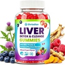 Liver Detox Cleanse & Repair Gummies - 2000mg Milk Thistle Liver Detox Gummies, 23-in-1 Herbal with Dandelion Root, Glutathione & Turmeric- Liver Support, Digestion & Gut Health- Organic, 60 Counts