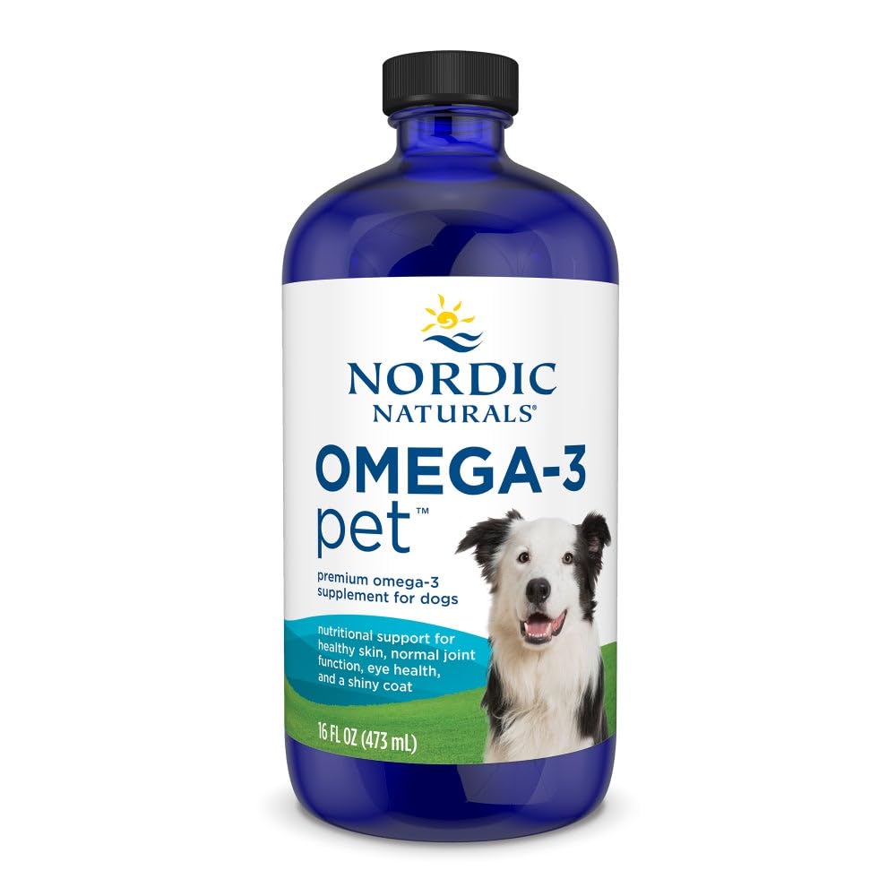 Nordic Naturals Omega-3 Pet, Unflavored - 16 oz - 1380 mg Omega-3 pro Teelöffel - Fischöl für große bis sehr große Hunde mit EPA & DHA - fördert Herz, Haut, Mantel und Immungesundheit