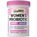 Vitalibre Probiotika für Frauen 30 Stämme, 100 Milliarden CFU Vaginal Probiotika mit Verdauungsenzymen, Präbiotika & Cranberry für Harnweg Gesundheit, pH-Balance, 30 Veggie-Kapseln