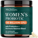 Probiotika für Frauen | 50 Milliarden CFU für Vaginal, pH-Balance & Verdauungsunterstützung | Weibliche Probiotika mit Präbiotika & Hormone Balance Blend | Regal stabil | Vegan, glutenfrei | 30 Ct