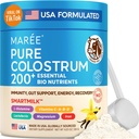 MAREE Colostrum Supplement - Bovine Colostrum Powder for Women & Men for Gut Health - Gras Fed Colustrum Immune Support Supplement Gut Health für Damen mit L Glutamine - Calostro Bovino Para Adultos