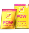 EBOOST POW Natural Pre Workout Powder - 15 Packets, Tropical Punch - Preworkout Energy Booster Gym Supplement Drink Mix for Men and Women - Performance, Joint Mobility Support - Gluten-Free