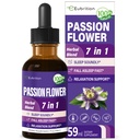 Leidenschaft Blume Flüssigkeitstropfen für Schlafunterstützung, natürliche Kräuterformel mit Valerian Root Chamomile Extrakt Unterstützung Schlaf klingend & Entspannung. Hohe Bioverfügbarkeitsergänzung.2oz