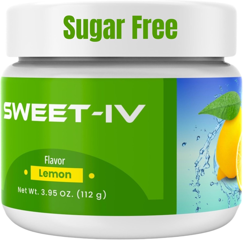 Sweet IV Elektrolyt-Pulver – 3.9g Servieren Flavored Drink Mix Magnesium, Kupfer – 40 Servierungen Magnesium-Pulver für Sportbegeisterte, Athleten – Delicious and Refreshing (Lemon)