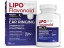 Lipo-Flavonoid Nachtzeit PM für Tinnitus Relief - Schlafhilfe mit Melatonin, Bioflavonoide, & Vitamin C - Ringen in den Ohren, Ohr Gesundheit, & Entspannung - Verwendung mit Lipo-Flavonoid Plus - 75 Caplets