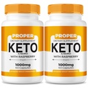 (2 Pack) Proper Keto ACV Kapseln, All-Natural Keto Diät-Ergänzung für Gewichtsverlust, Proper Keto 800MG Pillen, Erweiterte Formel-Ergänzung, um Ihren aktiven Lebensstil zu unterstützen, Bewertungen (120 Kapseln)