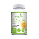 Organic Irish Sea Moss Capsules 1400MG - Advanced with Burdock Root, Bladderwrack & Black Pepper - Immune System, Gut & Thyroid Cleanser Sea Moss Gel Powder Supplement - 60CT