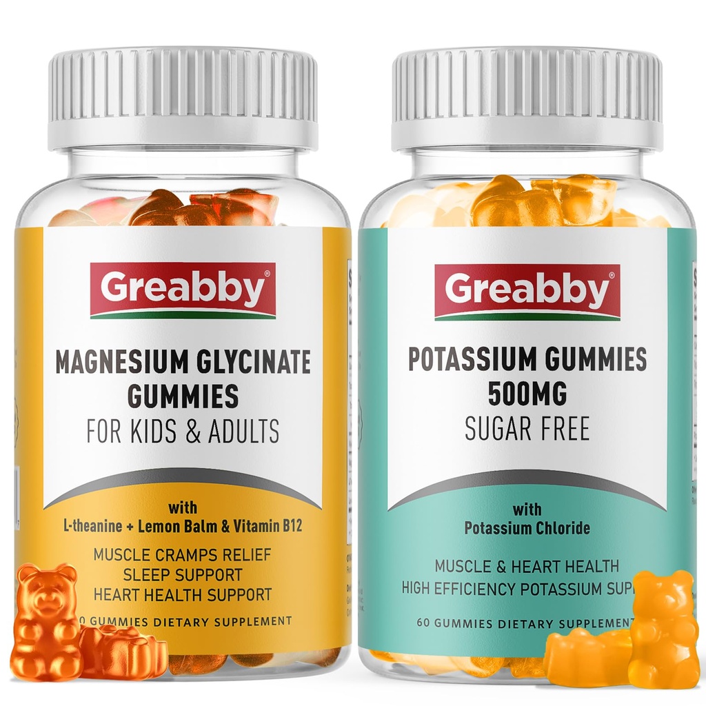 Kalium Magnesium-Gummi-Gummi, Kaliumchlorid 500mg, Magnesium-Glycinat 300mg, Mineralische Beilagen für die Familie