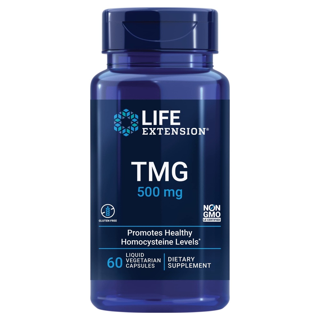 Life Extension Same 400mg & TMG 500mg - Supplement Bundle für Joint, Liver & Heart Support - Non-GMO, Gluten-Free, 60 Count