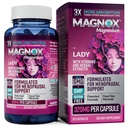 MAGNOX Lady Magnesium Supplement | Menopause und PMS Unterstützung Ergänzung für Frauen | Magnesium Complex mit Vitaminen B6, B1, B12, D, Zink | High-Absorption Dead Sea Organic Magnesium | 60 Kapseln