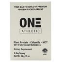 ON3 Athletic Daily Greens & Superfood Blend with Chlorella, 5 Servings | Daily Drink for sustained energy, workouts, immunity | Plant Protein, 60+ Nutrients, Vitamins plus Adaptogens, Probiotics