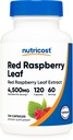 Nutricost Red Raspberry Leaf Extract 120 Capsules for 60 Servings Per Bottle - Vegan Supplement, GMO Free and Gluten Free