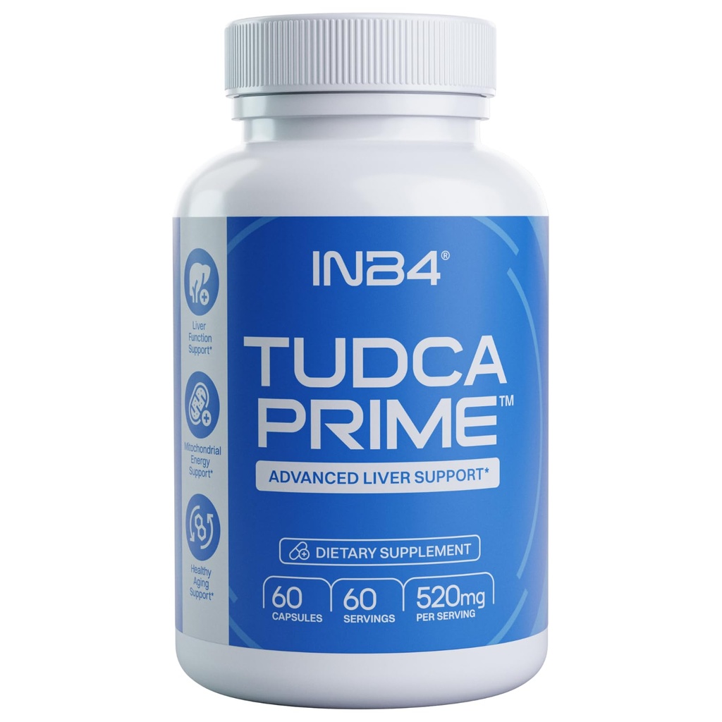 TUDCA Prime | 520mg Per Serving | 60 Day Supply | TUDCA + L-Ergothioneine | Advanced Liver Support