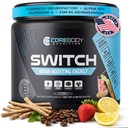 Switch, Brain Boosting Nootropic Energy Supplement Powder - Made in USA - Alpha GPC, NALT, Ashwagandha, Sugar Free Energy, Keto, Erhöhen Mental Focus & Cognitive Funktion, stärkt Stimmung & Gedächtnis