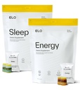 Elo Nootropic Energy and Sleep Gummies Bundle | Citicoline, CoQ10, Ashwagandha, Magnesium and Melatonin | Caffeine-Free, Sugar-Free, Vegan, Non-GMO | 24-Hour Performance System | 28 Servings Each