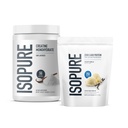 Isopure Bundle von Zero Carb 100% reine Whey Isolate Protein Powder, Creamy Vanilla, 25g Protein Per Serving, 1 Lb, 14 Servierungen + Isopure 100% reines Kreatin Monohydratpulver, 100 Servierungen