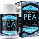 Liposomal Palmitoylethanolamid 1300 MG Plus Luteolin 100 MG, Überlegene Absorption, Micronized Pea Supplement for Discomfort Management, 60 Softgels