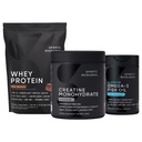 Sports Research® Whey Protein & Creatine Monohydrate das Dynamische Duo für Lean Muscle Building, Performance, Strength & Workout Recovery und Triple Strength Omega 3 mit EPA & DHA Fettsäuren verpackt