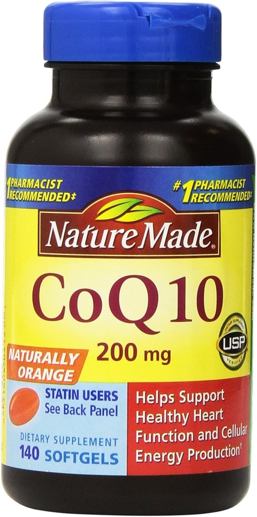 Nature Made CoQ10 Coenzym Q10 200 mg - 2 Flaschen, 140 Softgels