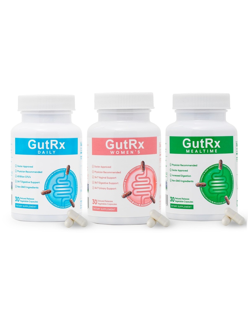 Tägliche Probiotika für Frauen und Männer mit Bifidobacterium Longum & Präbiotika + Probiotika für Frauen mit Cranberry, D-Mannose & Präbiotika + Mahlzeiten Verdauungsenzyme Laktase, Lipase & Bromelain