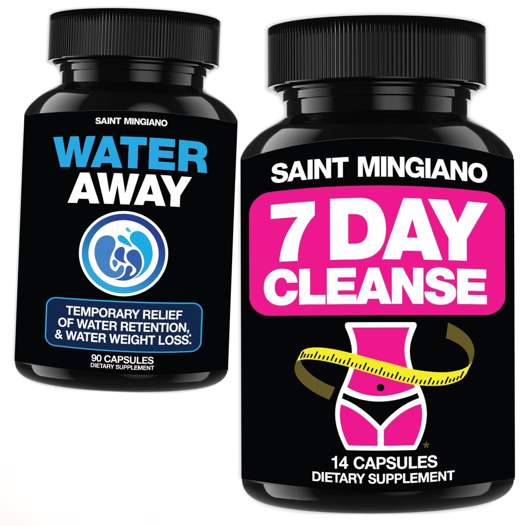 7 Day Cleanse Program Detox - with - Water Away - Diuretic Water Pills