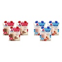 Atkins Creamy Chocolate Meal Size Protein Shake & Strawberry Protein Shake, 15g Protein, Low Glycemic, 2g Net Carb, 1g Sugar, Keto Friendly, 12 Count