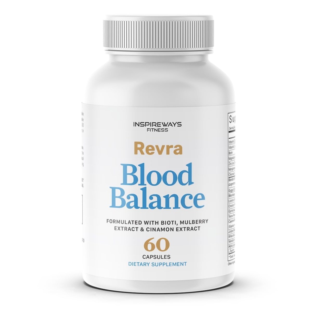 InspireWays Fitness Revra Blood Balance Advanced Blood Formula Capsules, Blood Balance Supplement Pills - (60 Capsules)