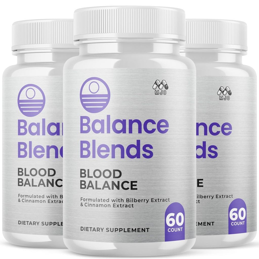 (3 Pack) Balance Blends Blood Capsules, Official BalanceBlends Pills with All Natural Ingredients, Advanced Overall Health & Wellness Support Supplement with Max Strength Multivitamins (180 Capsules)