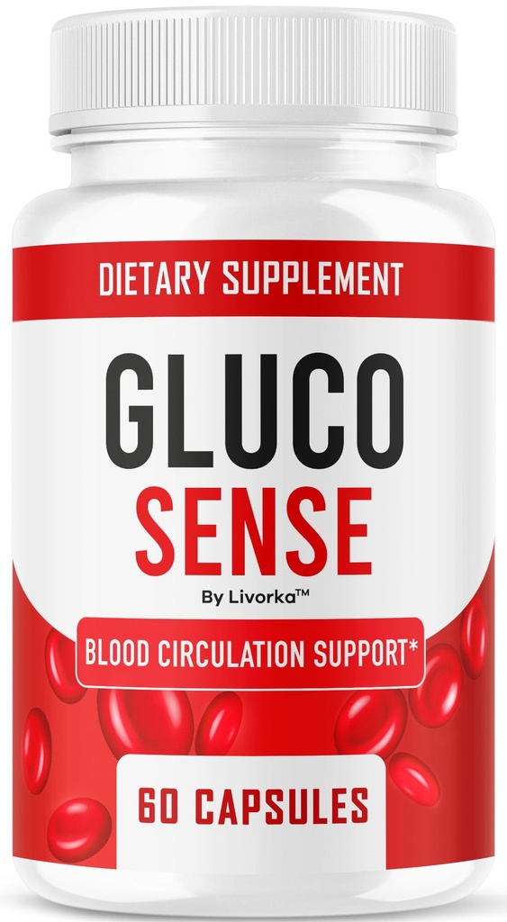 GlucoSense – Official GlucoSense Capsules, Pills Support Advanced Blood Formula Supplement, All Natural Premium Health & Wellness - Maximum Strength, 60 Capsules for 1 Month