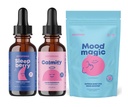 JoySpring SleepBerry Liquid Melatonin, Magnesium Citrate & Glycinate Tropfen, und Mood Saffron Pixie Stick für Kinder