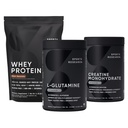 Sport Research® Recovery Pack - L-Glutamin, Kreatin Monohydrat und Whey Protein zur Verbesserung der Leistung und Stärke und Unterstützung Workout Erholung