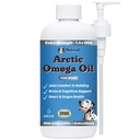 Natural Dog Company Arctic Omega Oil for Dogs – Salmon, Pollock, Krill & Algal, DHA Supports Skin & Coat, Joint Mobility, Cognitive Health & Immune Wellness, Liquid Fish Oil Pump,16 oz