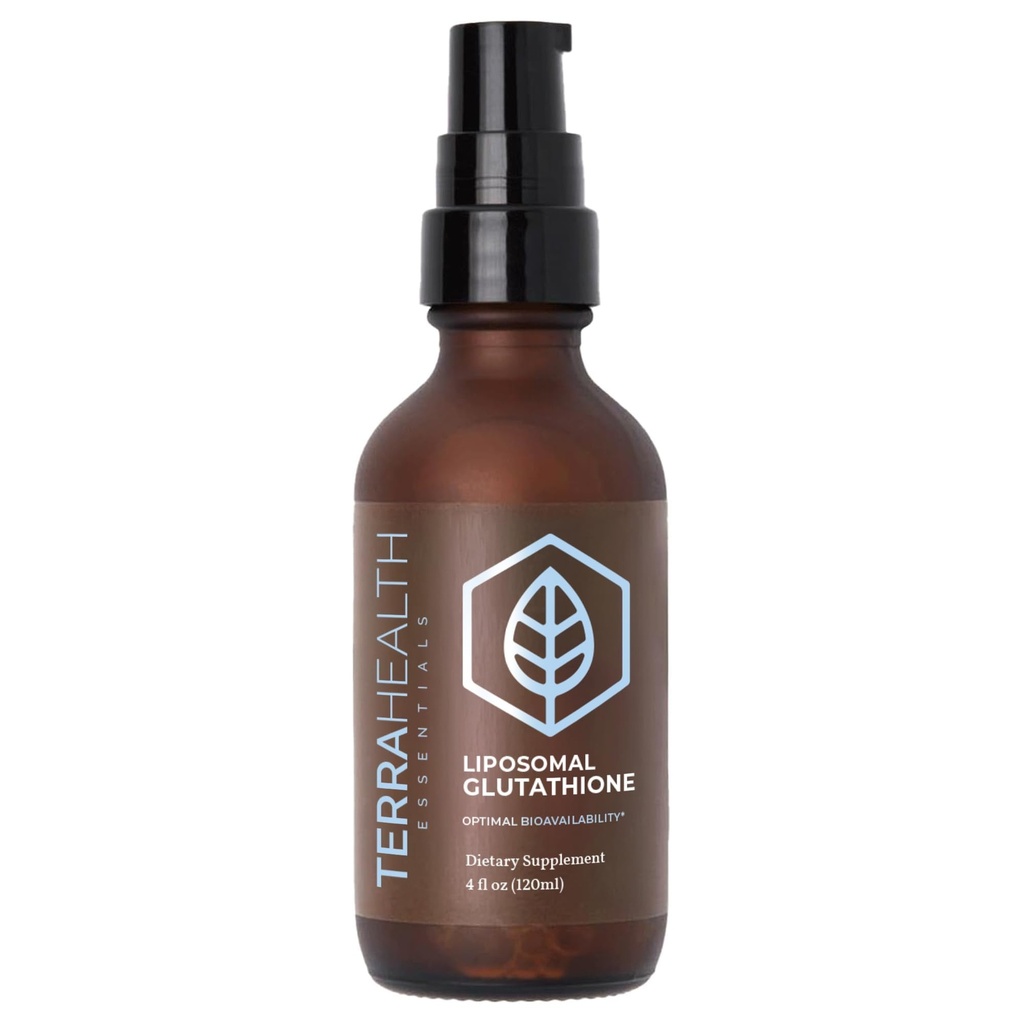 Terra Health Essentials - Liposomales Glutathion - unterstützt Immunität, Haut, Haar und gesundes Altern - maximale Absorption Glutathion-Ergänzungen - 30-Tage-Versorgung, 2oz