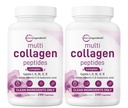 Micro Ingredients 2 Pack Multi Collagen Pills for Women & Men, 480 Capsules | Type I, II, III, V, X | Hydrolyzed Protein Peptides with Biotin, Hyaluronic Acid, & Vitamin C | Keto & Paleo Friendly