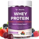 3 in 1 Whey Protein Gummies | Creatine Monohydrate | Collagen, 0 Zucker, reine Proteinquelle, Muskel- und Energieunterstützung, Berry Flavor, für Frauen und Männer
