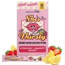 Legendairy Milk She’s Thirsty – Strawberry Lemonade, No Sugar Added Electrolytes Powder Packets–Coconut Water Mix for Women, Instant Hydration Packets, Immune Support, Pregnancy Safe, 18 Ct