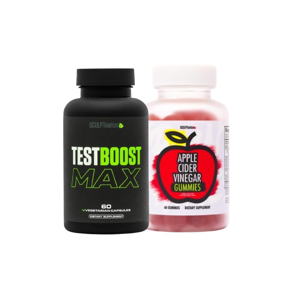 Sculpt Nation von V Shred Test Boost Max und Apple Cider Essig Gummis Bundle