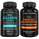 Vital Vitamins Multi Collagen + Creatine Monohydrate Capsules