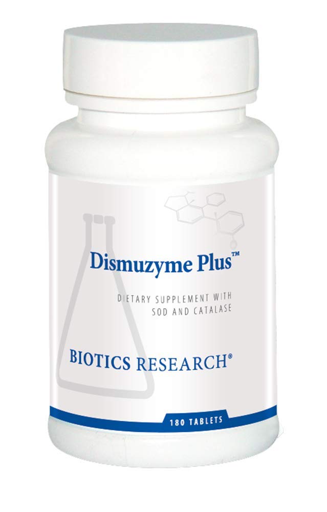 BIOTICS RESEARCH Dismuzyme Plus High Antioxidant Activity, Supports Immune System, Comfort and Joint Flexion, 180 Tablets
